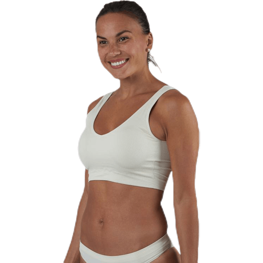 Symmi Rib Bra Top 2-Pack White