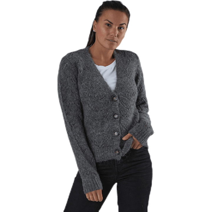 Bibi Ls  Knit Cardigan Grey