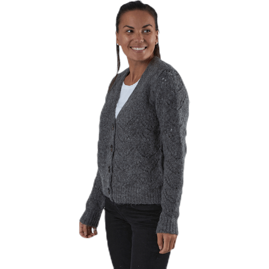 Bibi Ls  Knit Cardigan Grey