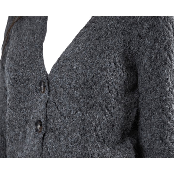 Bibi Ls  Knit Cardigan Grey
