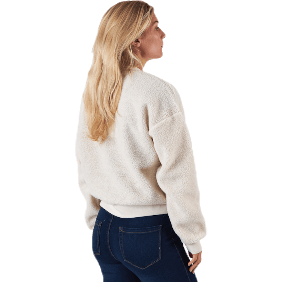Janessa Teddy Pocket Jacket White