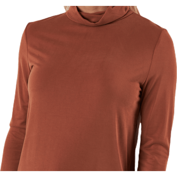 Kamala Ls Rollneck  Top  Brown