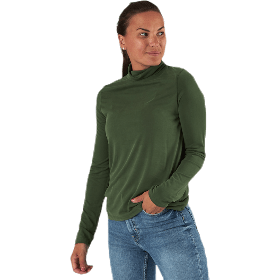 Kamala Ls Rollneck  Top  Black