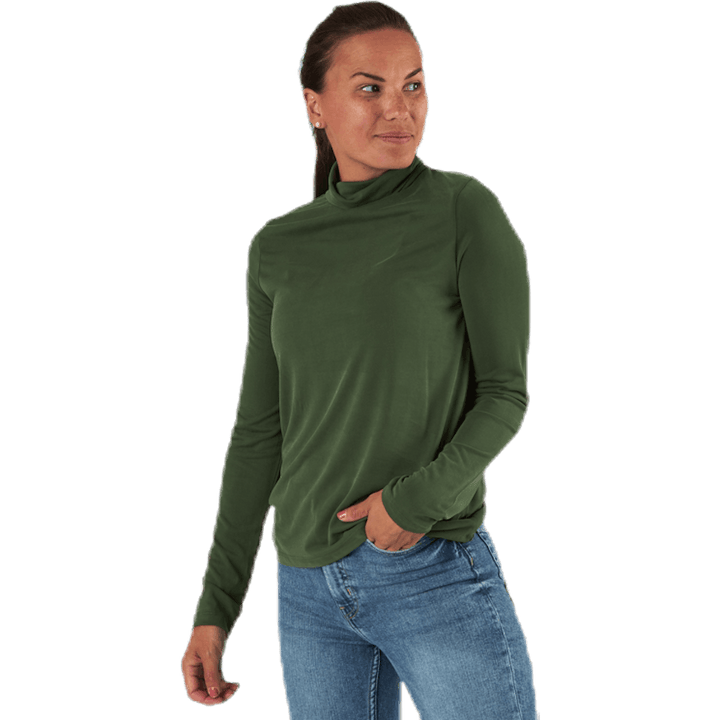 Kamala Ls Rollneck  Top  Black