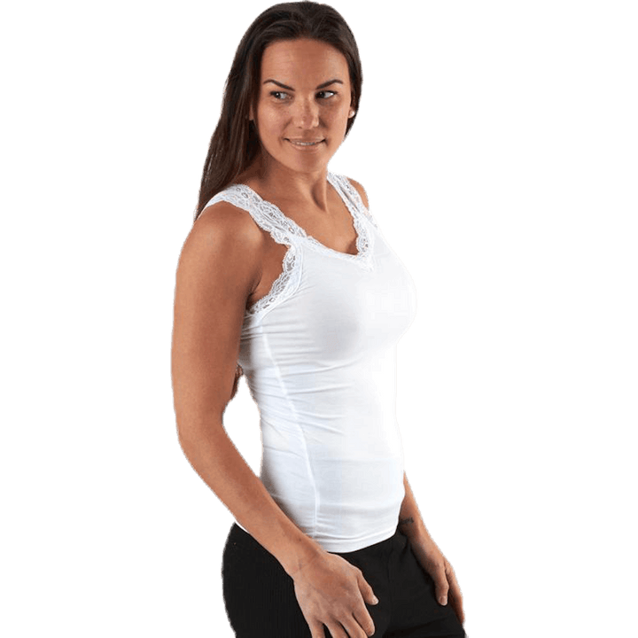 Barbera Lace Top White