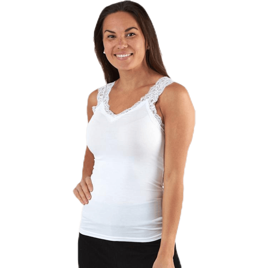 Barbera Lace Top White