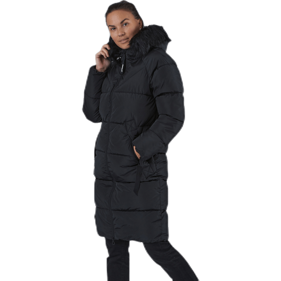 Monica Long Puffer Coat Cc Otw Black