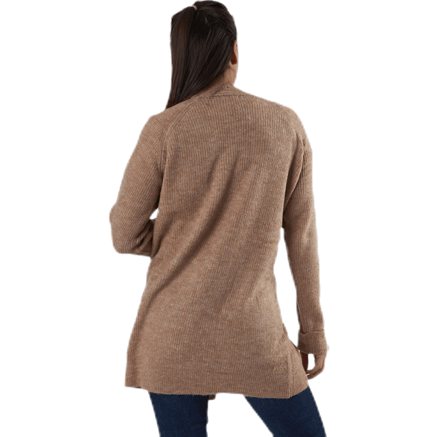 Ellen Ls Lange Strickjacke Beige