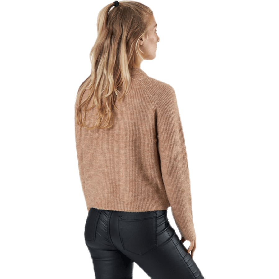 Ellen Ls O-Neck Knit Beige