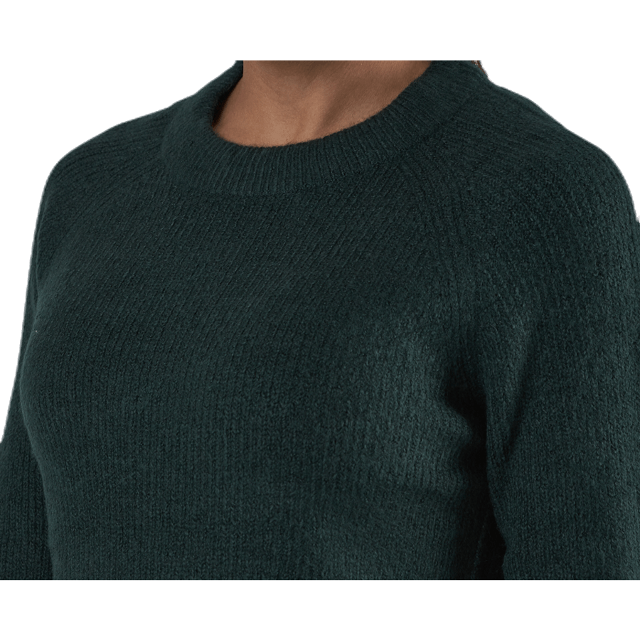 Ellen Ls O-Neck Knit Green