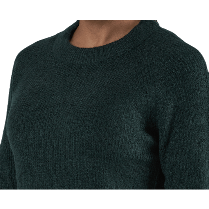 Ellen Ls O-Neck Knit Green