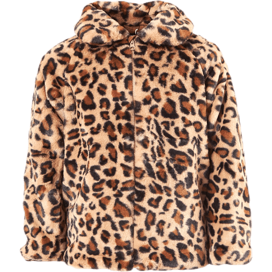 Mamy Faux Fur Leo Jacket Black