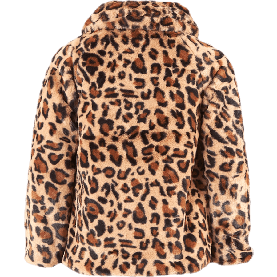 Mamy Faux Fur Leo Jacket Black