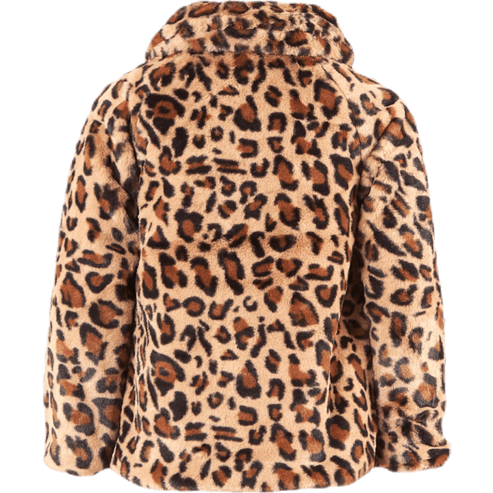 Mamy Faux Fur Leo Jacket Black