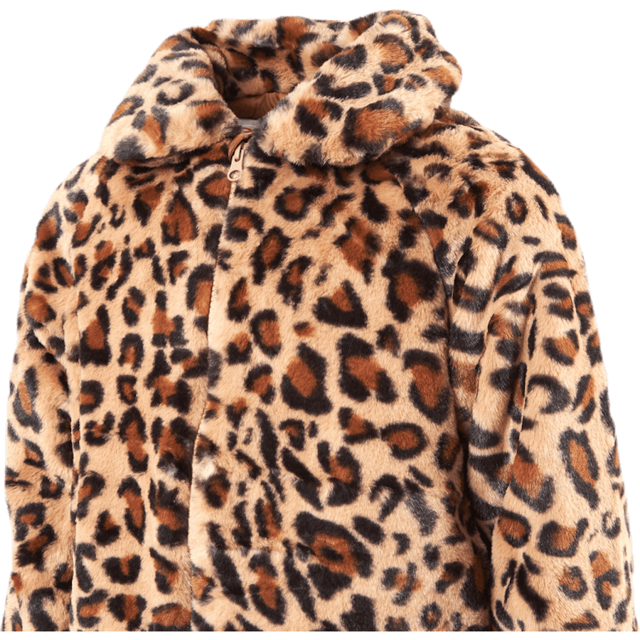 Mamy Faux Fur Leo Jacket Black