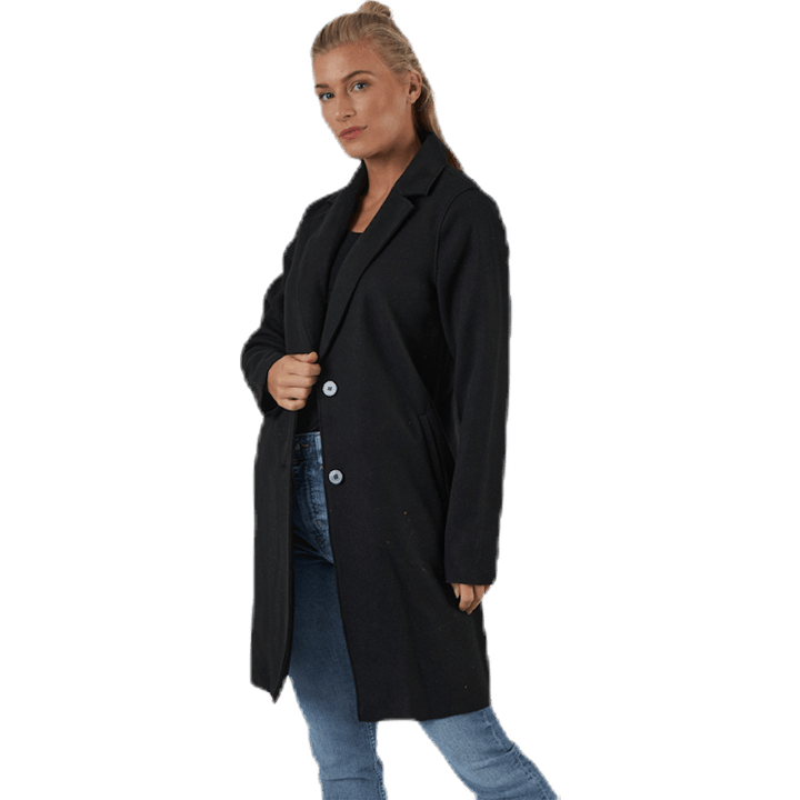 Carrie Bonded Mantel Otw Schwarz
