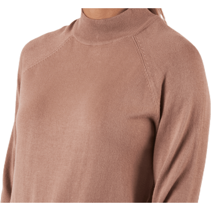Esera Ls High Neck Knit Beige