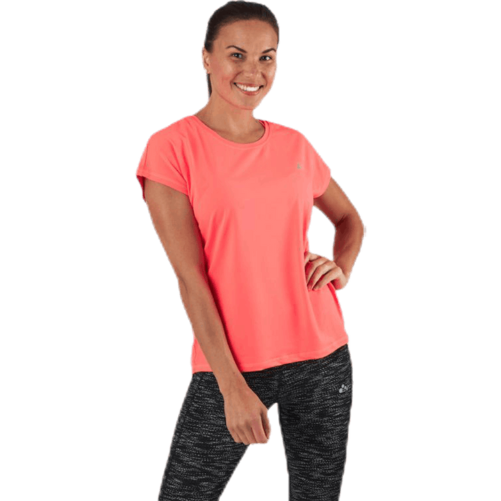 Aubree Ss Voľné tréningové tričko Red