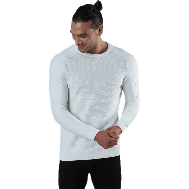 Adam Knit Crew Neck White