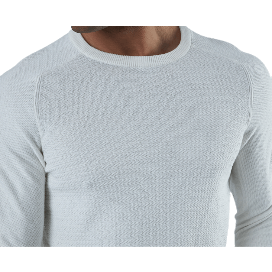 Adam Knit Crew Neck White