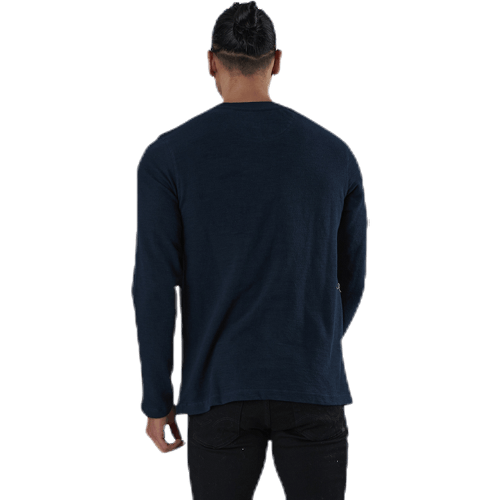 Ray Tee Ls Henley Blue