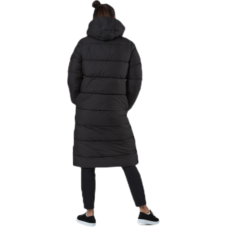Newcammie Lång quiltad kappa Otw Svart