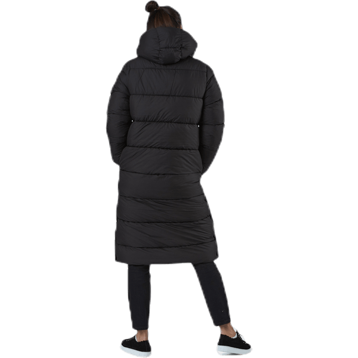 Newcammie Lång quiltad kappa Otw Svart