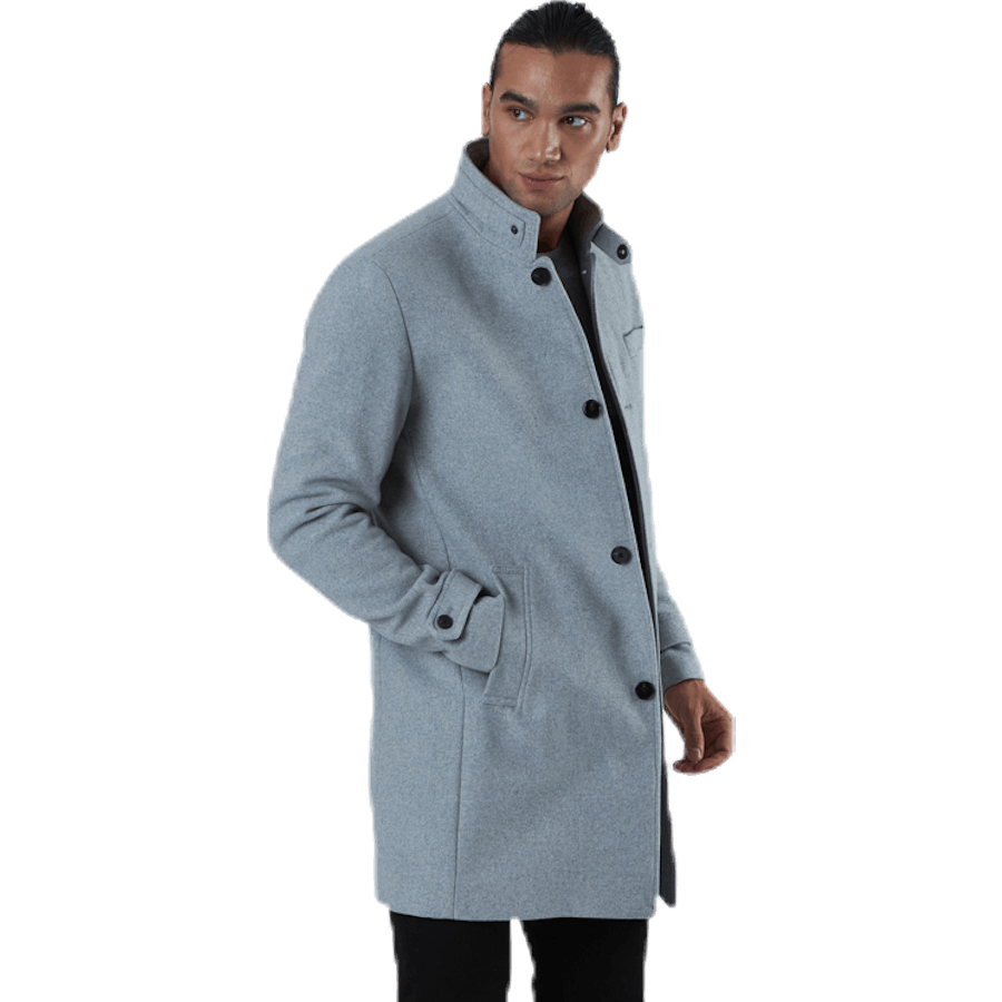 Melton Wool Coat Grey
