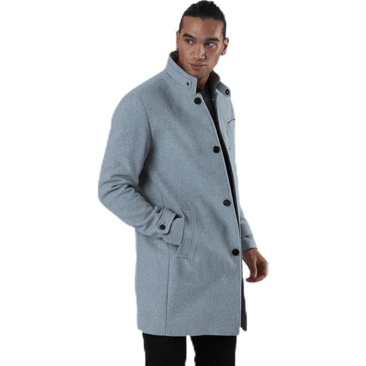 Melton Wool Coat Grey