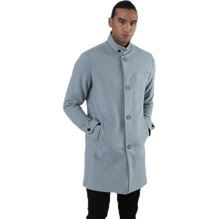 Melton Wool Coat Grey