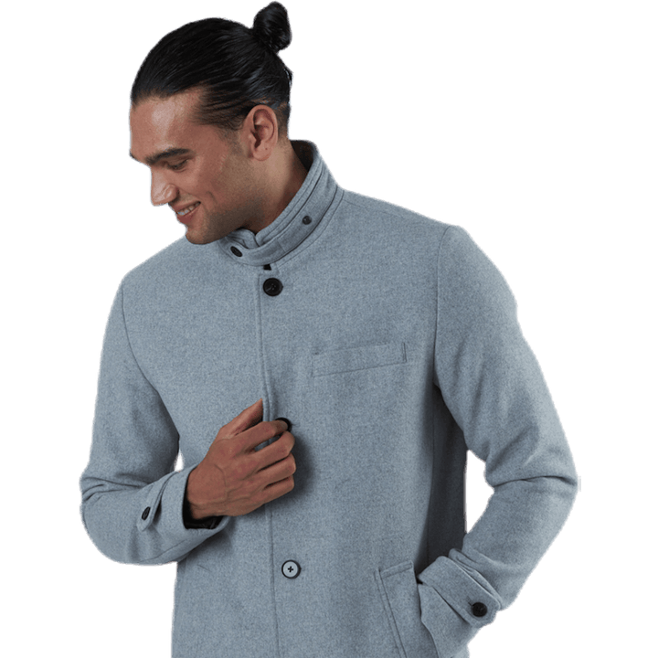 Melton Wool Coat Grey