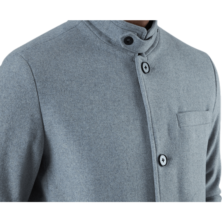 Melton Wool Coat Grey