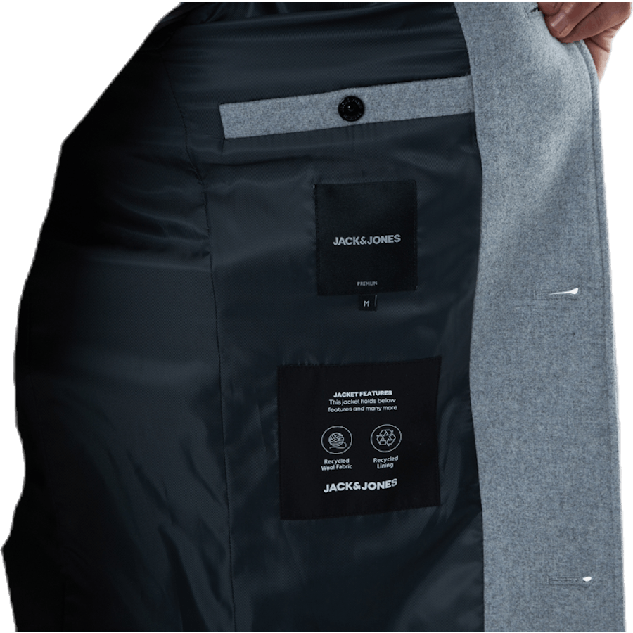 Melton Wool Coat Grey