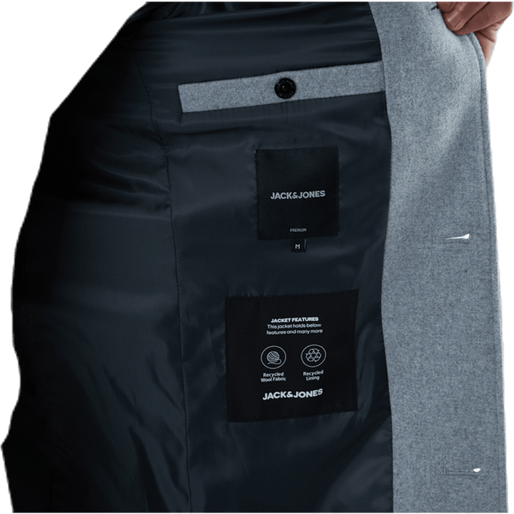 Melton Wool Coat Grey