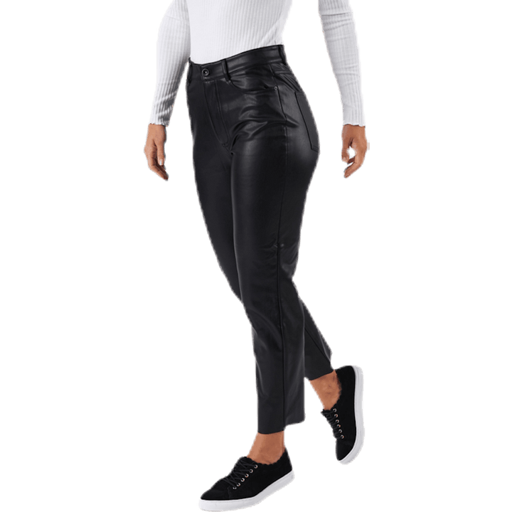 Emily Hw St Ank Kunstleder Pnt Schwarz
