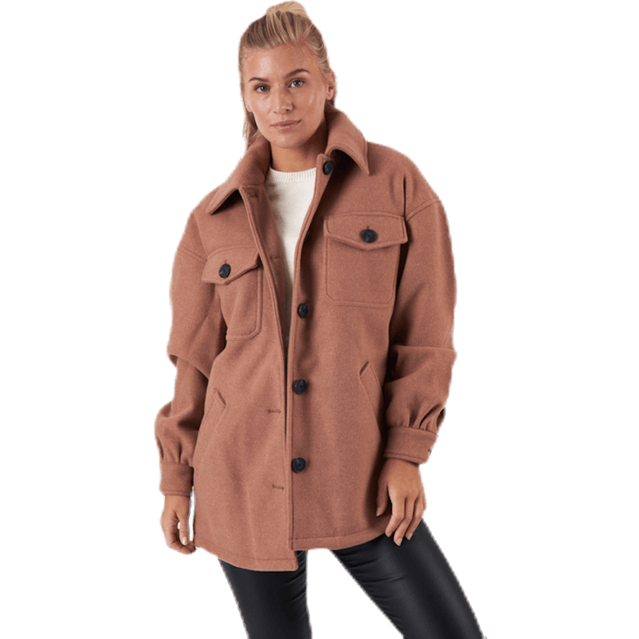 Liva Shacket Otw Beige
