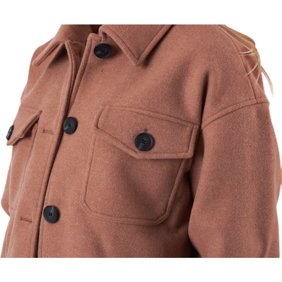 Liva Shacket Otw Beige
