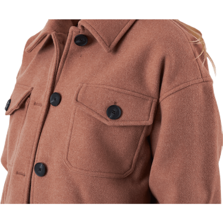 Liva Shacket Otw Beige