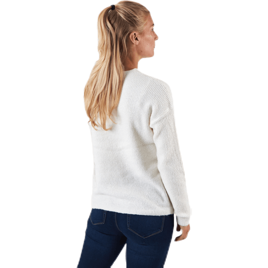 Camilla Pullover L/S con scollo a V Knt Bianco