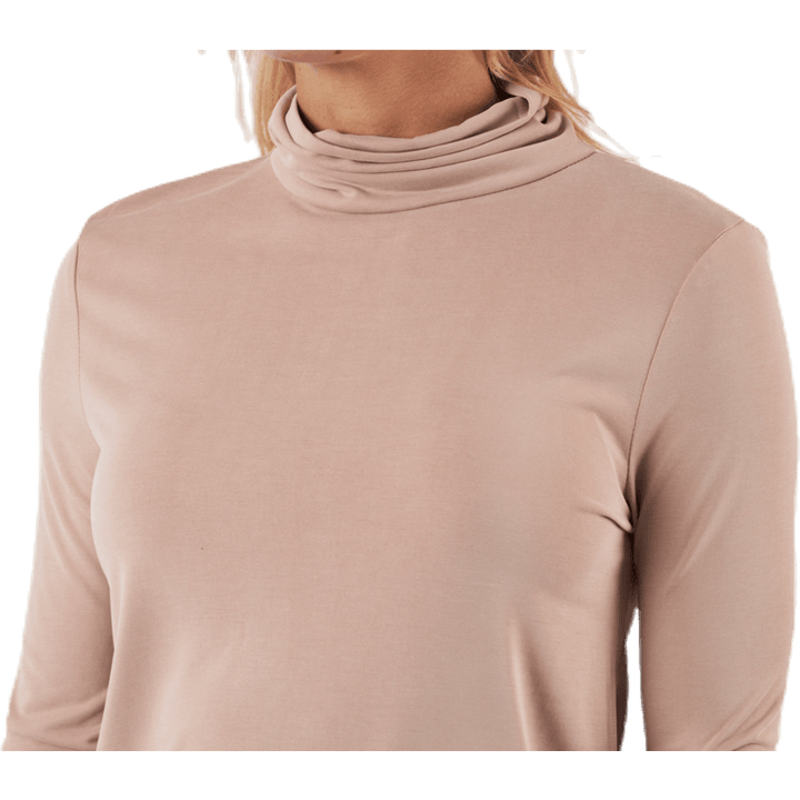 Kamala Ls Rollneck  Top  Beige