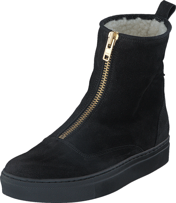 Ancle Boot Schwarzes Wildleder