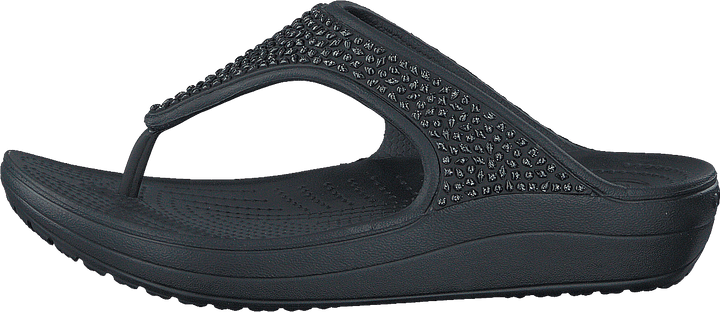 Crocs Sloane verschönert Flip Schwarz/Schwarz