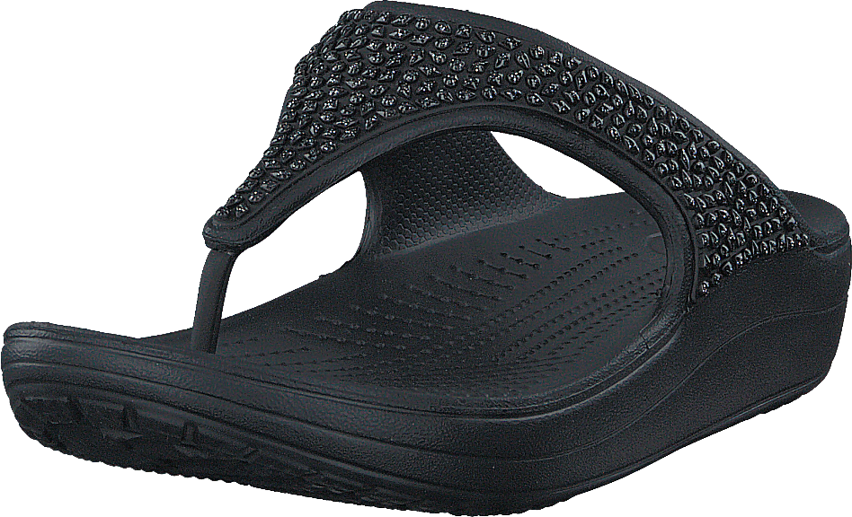 Crocs Sloane verschönert Flip Schwarz/Schwarz