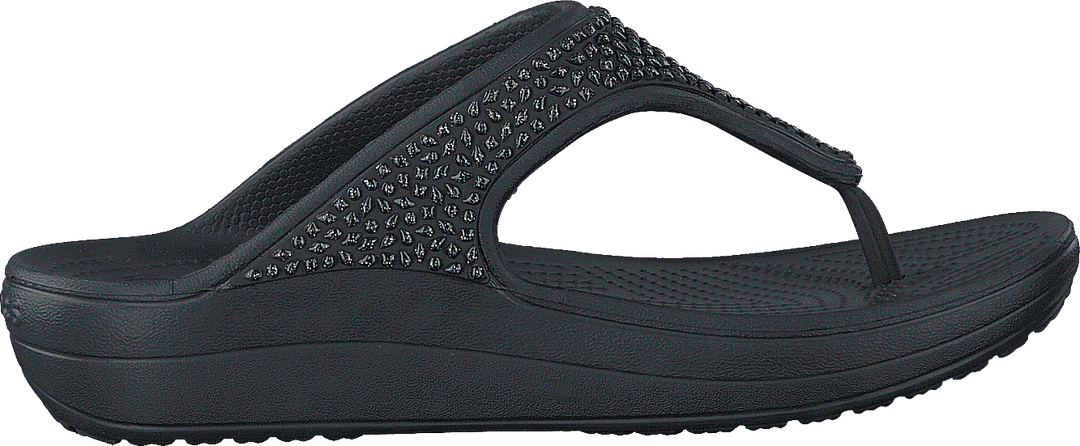Crocs Sloane verschönert Flip Schwarz/Schwarz