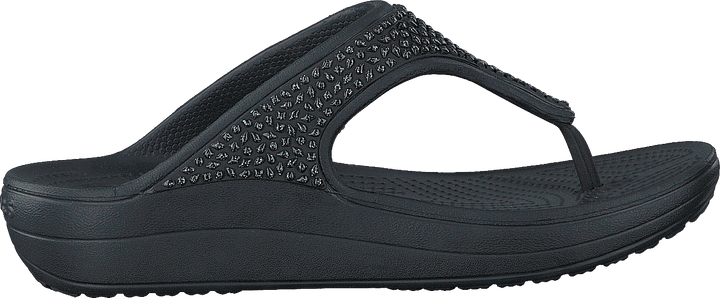 Crocs Sloane verschönert Flip Schwarz/Schwarz
