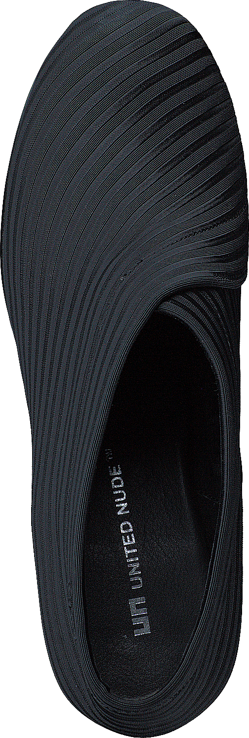 Fold Mid Black Elastic Fabric
