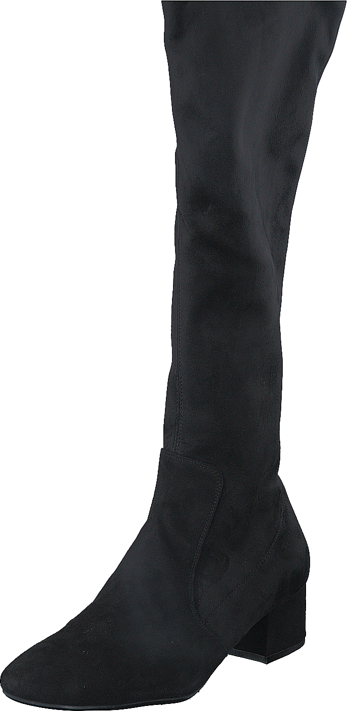 500 Black Suede Stretch Black