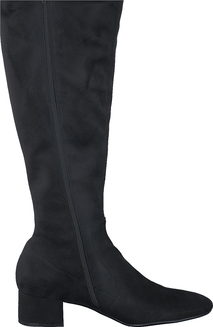 500 Black Suede Stretch Black