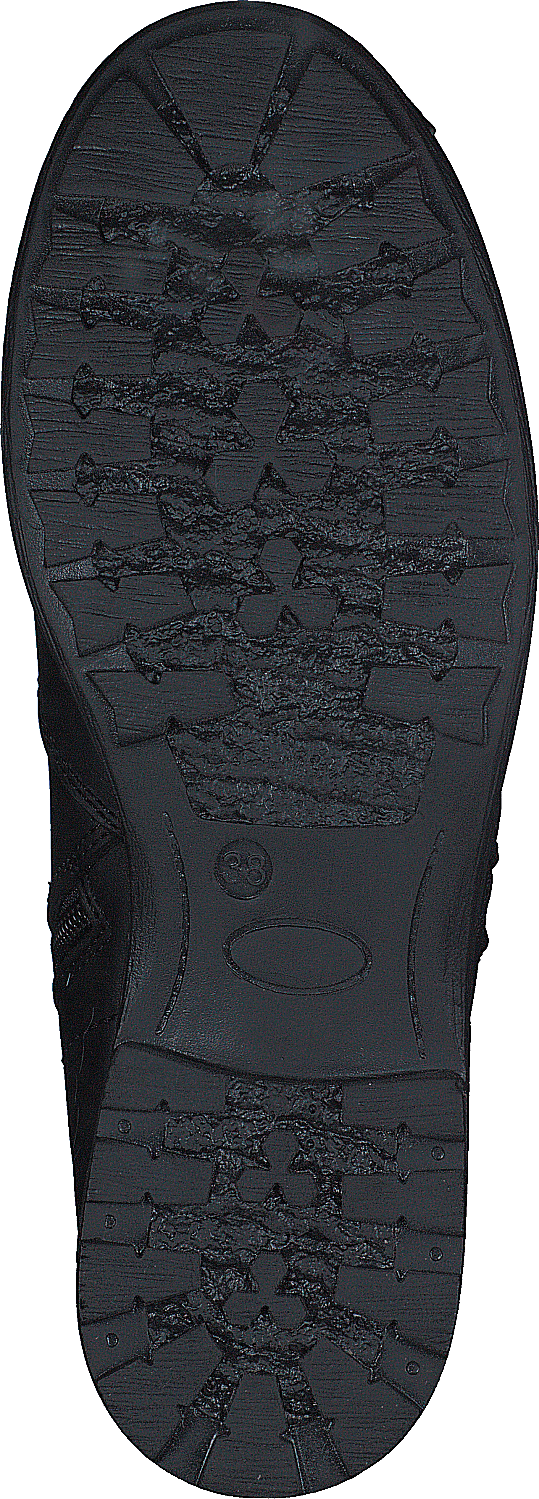 Low Zip Boot Black / Shiny Silver