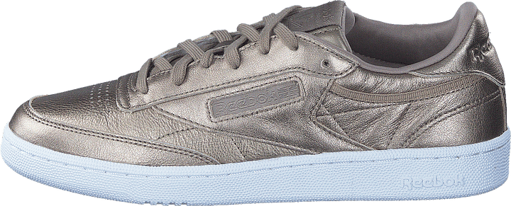 Club C 85 Leather Pearl Met-Grey Gold/White
